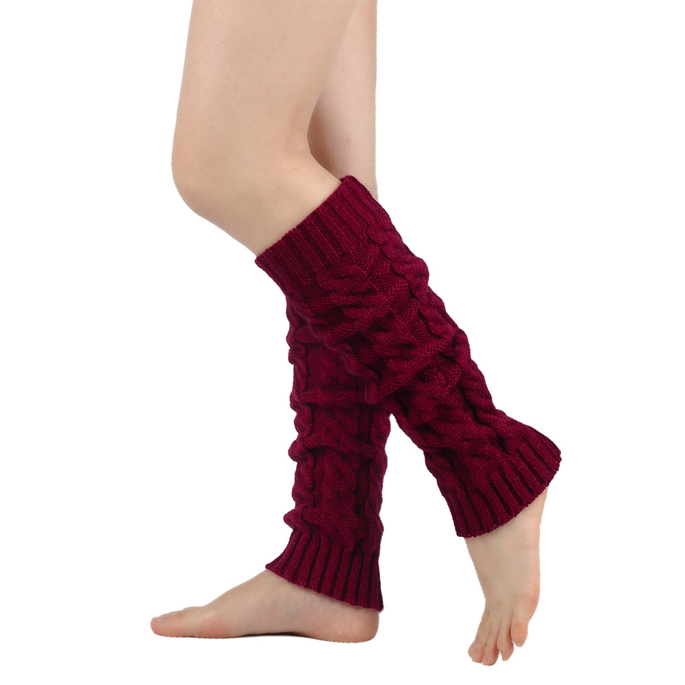 Knit Leg Warmers Warm Boot Socks for Women Cozy Leggings Knee High Thermal Socks